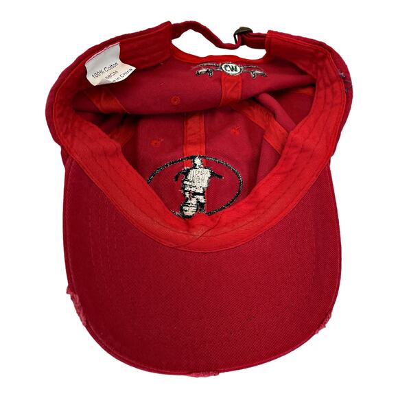 Captain Morgan Rum Red Distressed Adjustable Baseball Hat Cap - Picture 5 of 5
